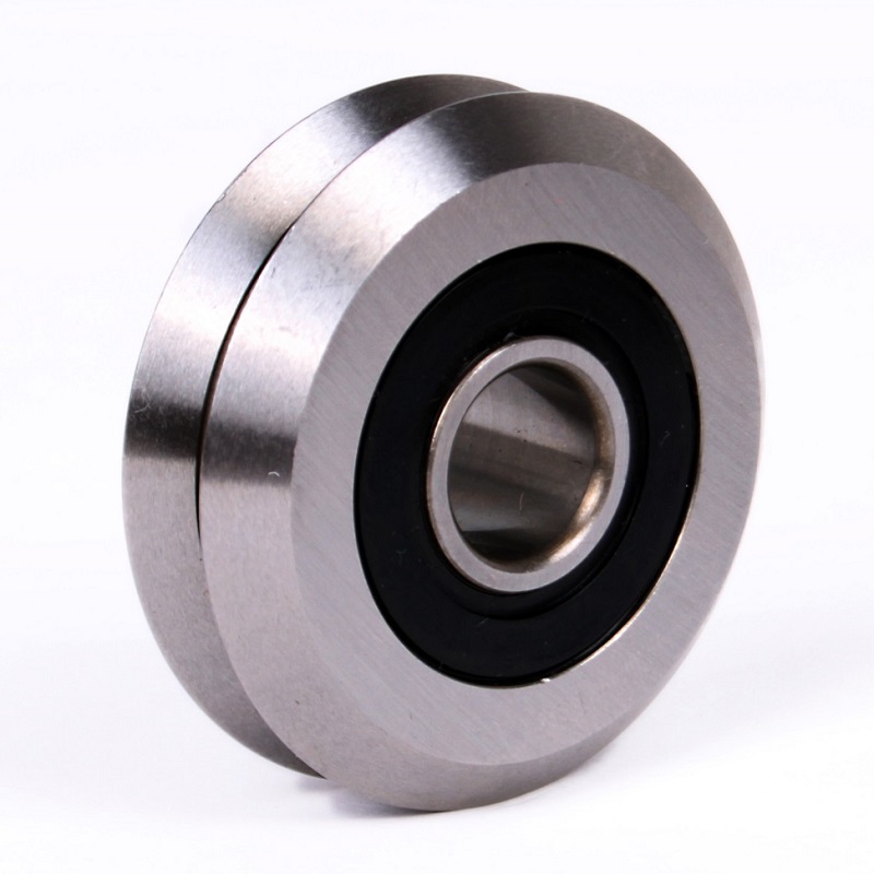 Stainless steel dual v guide wheel